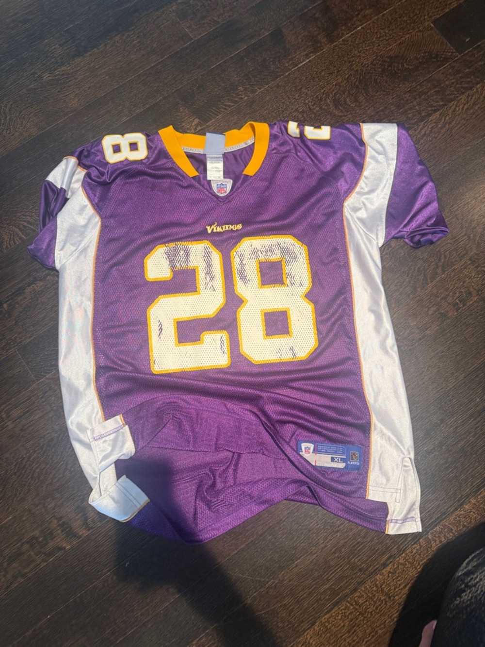 Minnesota Vikings #28 Purple Football Jersey
